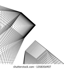 abstract architecture, vector background