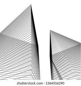 abstract architecture, vector background