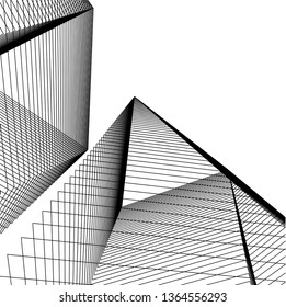 abstract architecture, vector background
