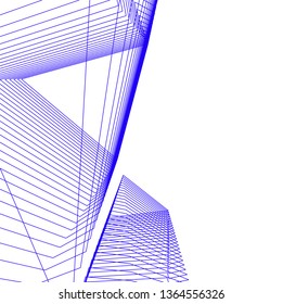 abstract architecture, vector background