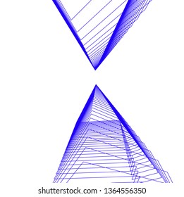 abstract architecture, vector background