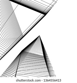 abstract architecture, vector background