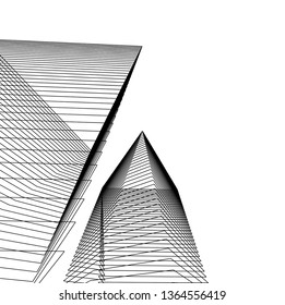 abstract architecture, vector background