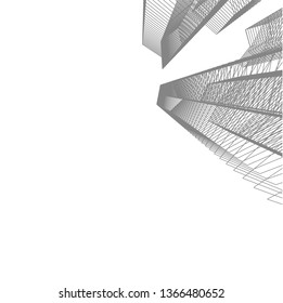 abstract architecture, vector background