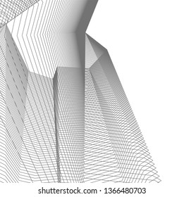 abstract architecture, vector background