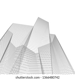 abstract architecture, vector background
