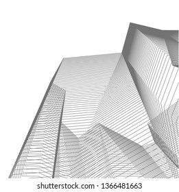 abstract architecture, vector background