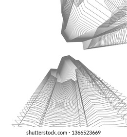 abstract architecture, vector background