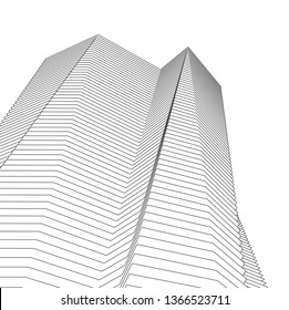 abstract architecture, vector background