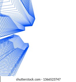 abstract architecture, vector background