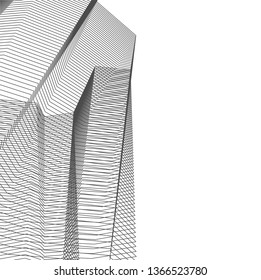 abstract architecture, vector background
