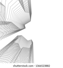 abstract architecture, vector background