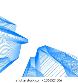 abstract architecture, vector background