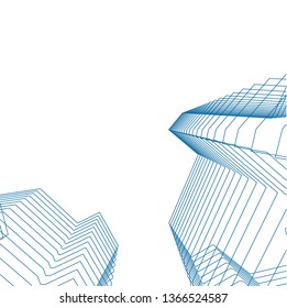 abstract architecture, vector background