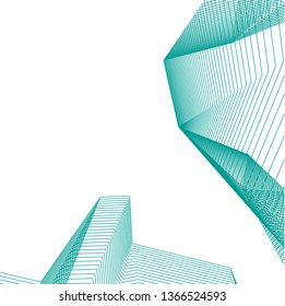 abstract architecture, vector background