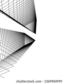 abstract architecture, vector background