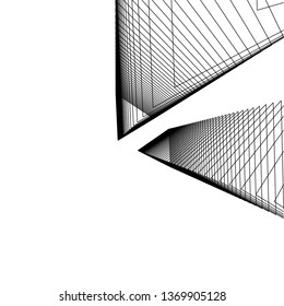 abstract architecture, vector background