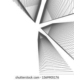 abstract architecture, vector background