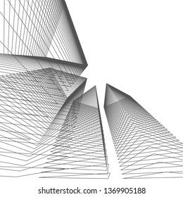 abstract architecture, vector background