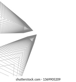 abstract architecture, vector background