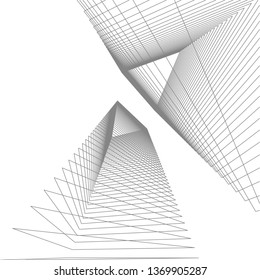 abstract architecture, vector background