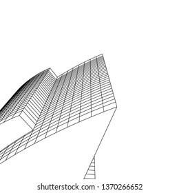 abstract architecture, vector background