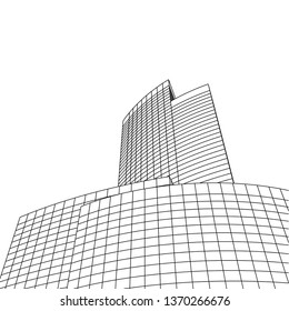 abstract architecture, vector background