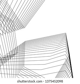 abstract architecture, vector background