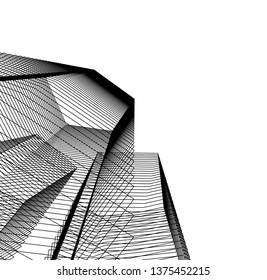 abstract architecture, vector background