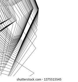 abstract architecture, vector background