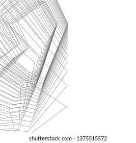 abstract architecture, vector background