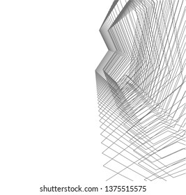 abstract architecture, vector background