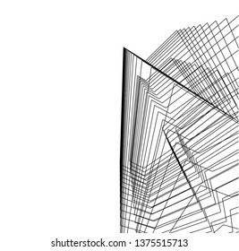 abstract architecture, vector background