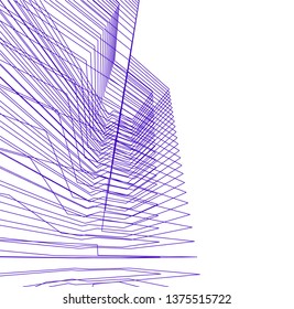 abstract architecture, vector background