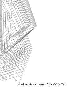 abstract architecture, vector background