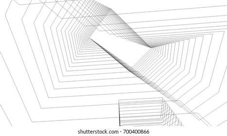 abstract architecture, vector background