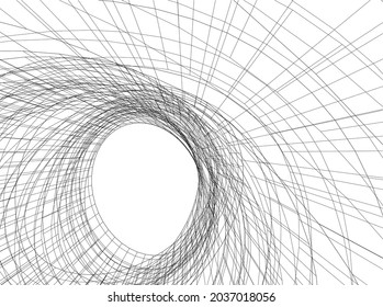 abstract architecture vector digital drawing
