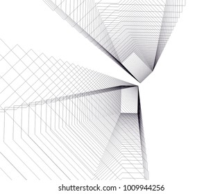 abstract architecture vector illustration