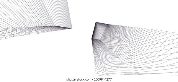 abstract architecture vector illustration