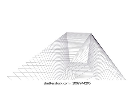 abstract architecture vector illustration