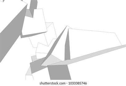abstract architecture vector illustration