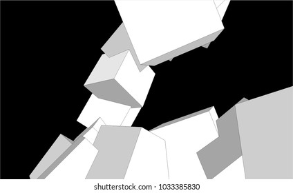abstract architecture vector illustration