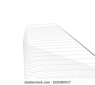 abstract architecture vector illustration