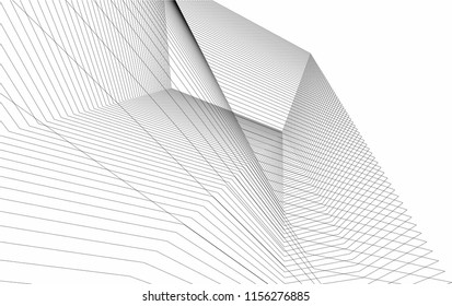 abstract architecture vector illustration