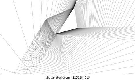 abstract architecture vector illustration