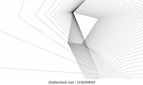 abstract architecture vector illustration