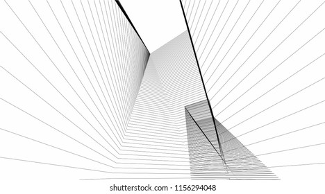 abstract architecture vector illustration