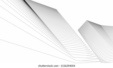 abstract architecture vector illustration
