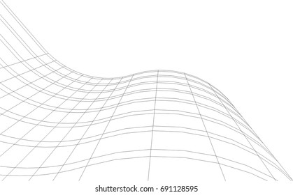 abstract architecture vector illustration