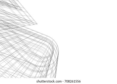 abstract architecture vector illustration